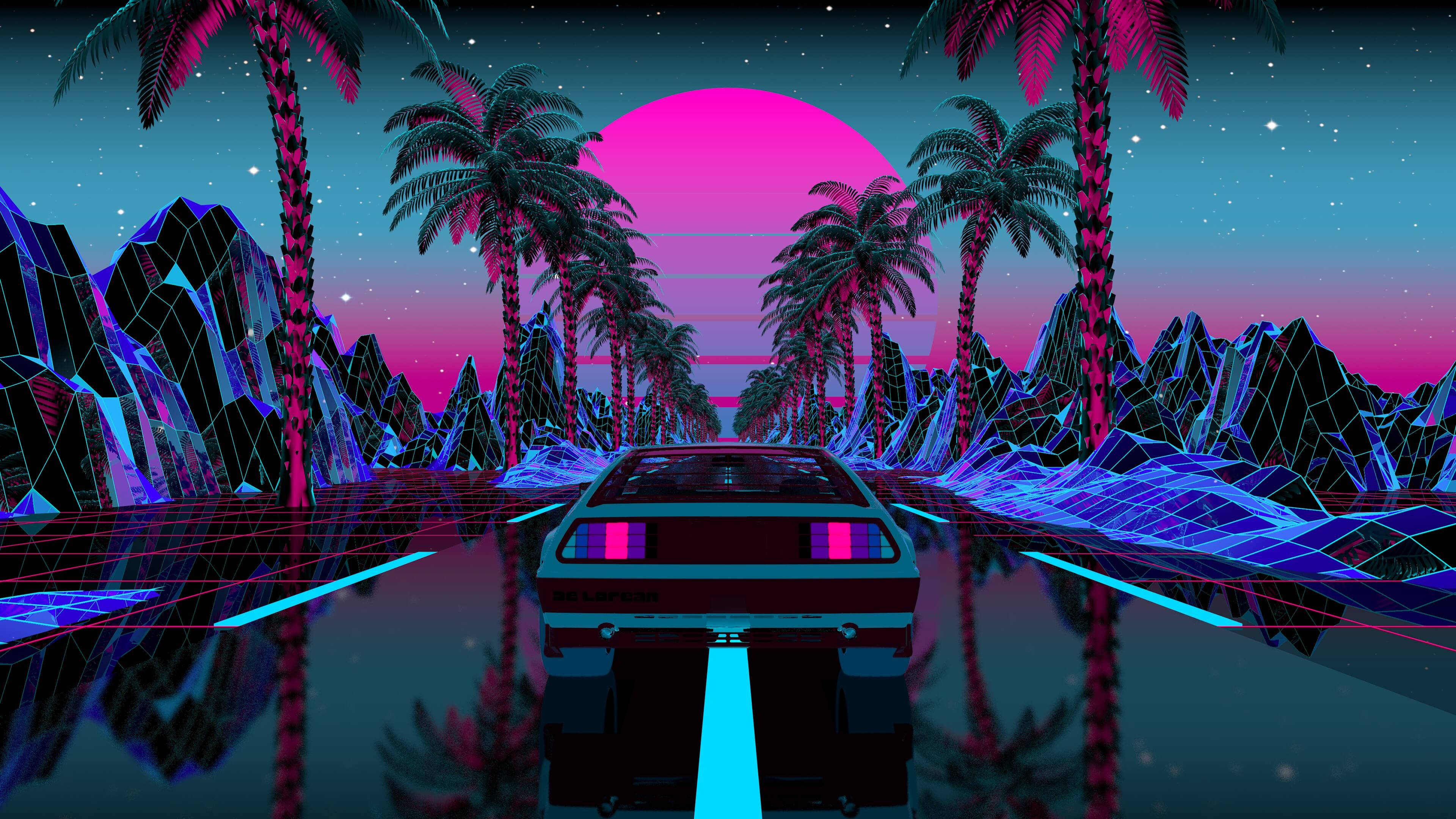 Retrowave CarWallpapers