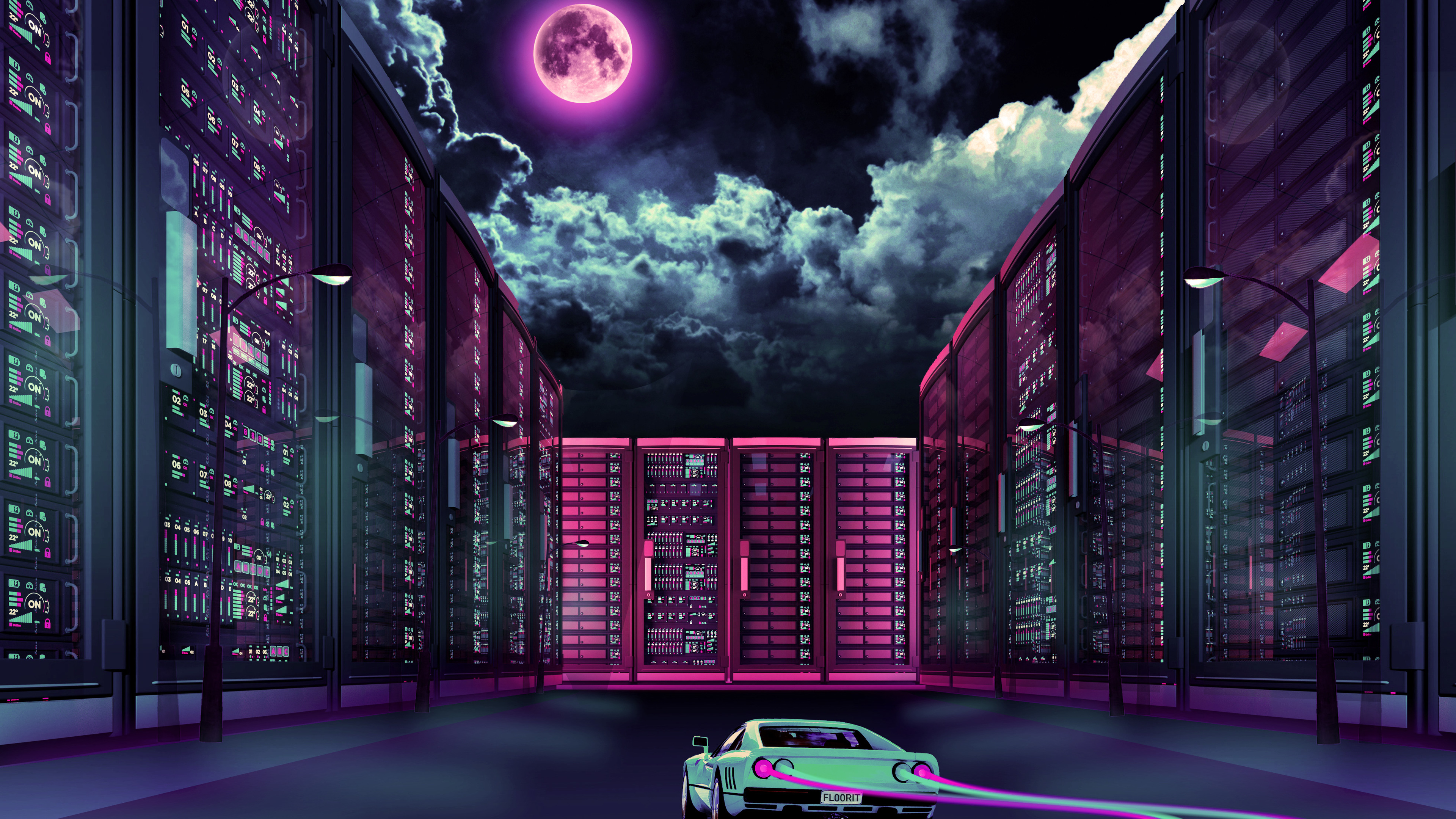 Retrowave CarWallpapers