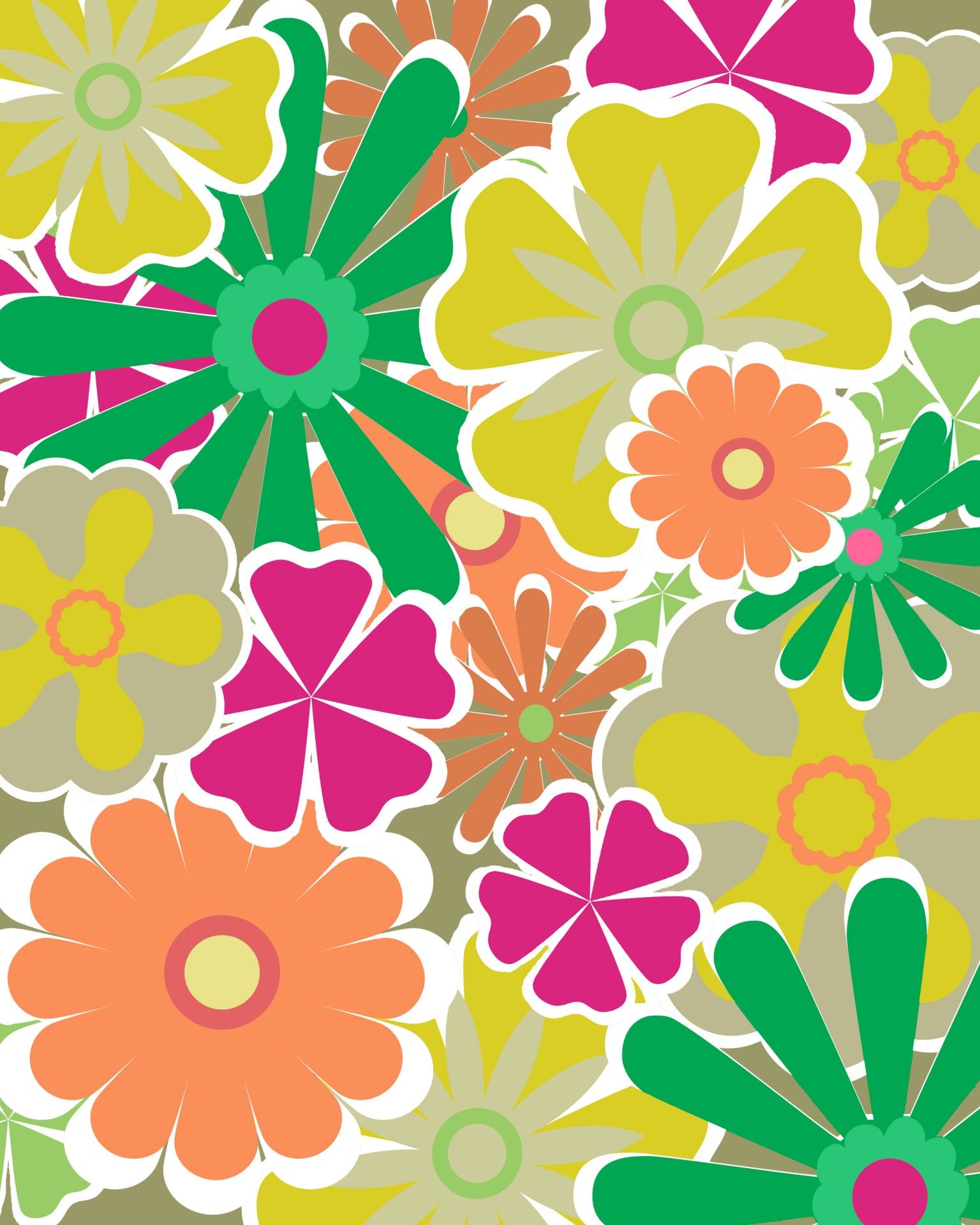 60S Flower Power Wallpapers