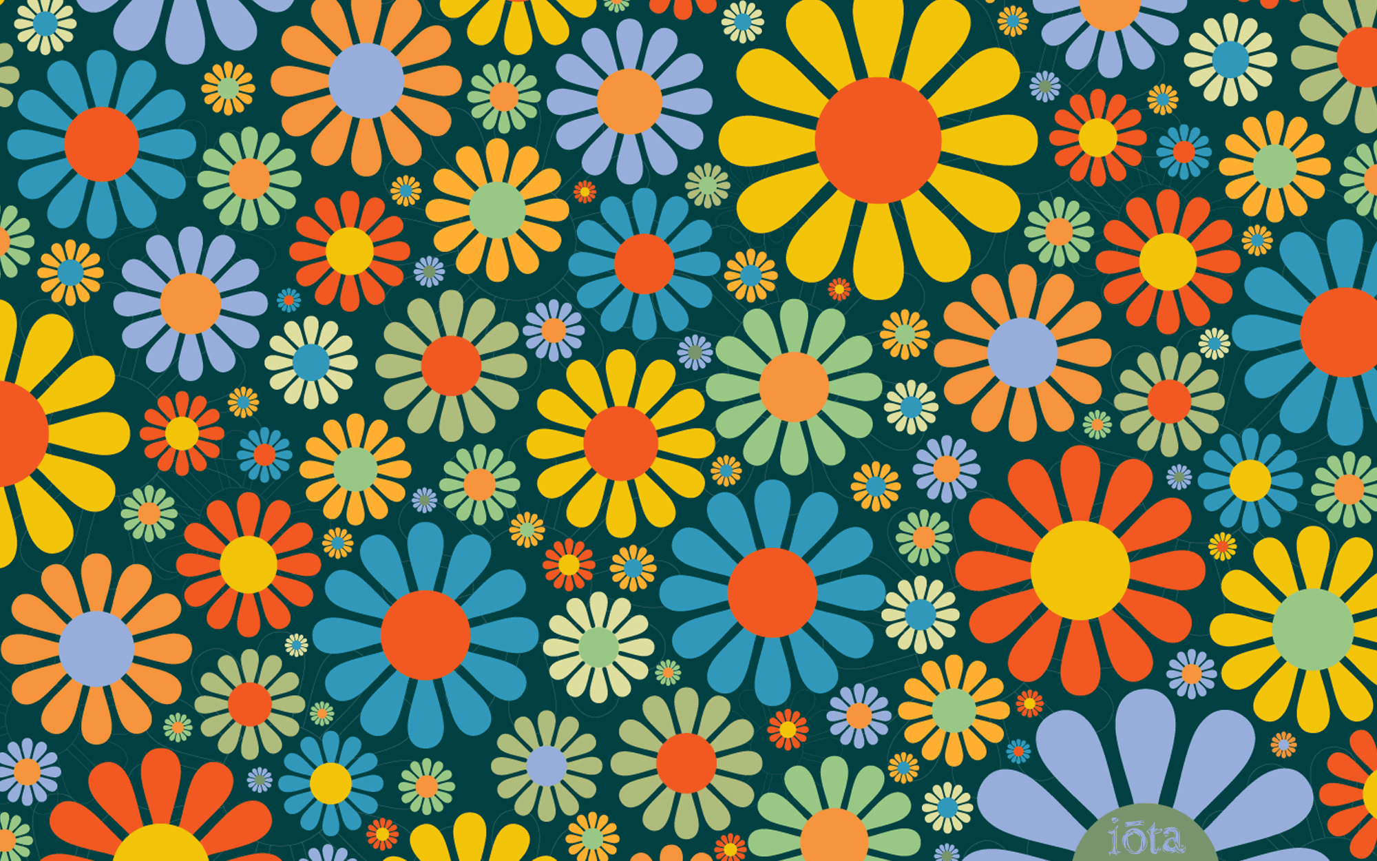 70S Floral Wallpapers