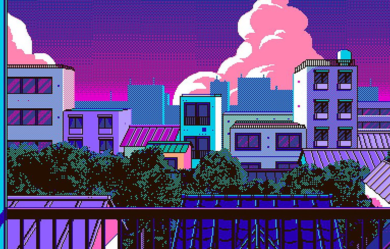 8 Bit City Wallpapers