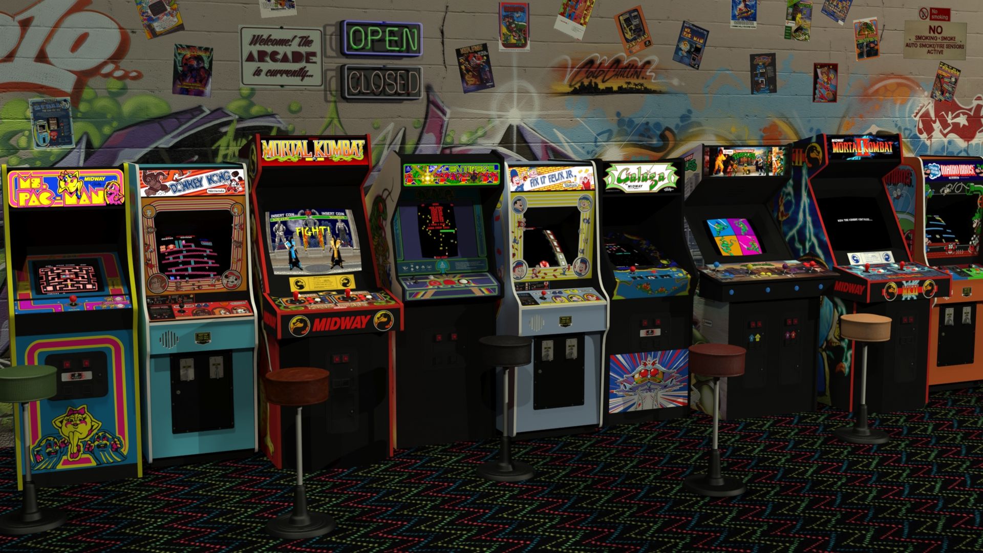 80S Arcade Games Wallpapers