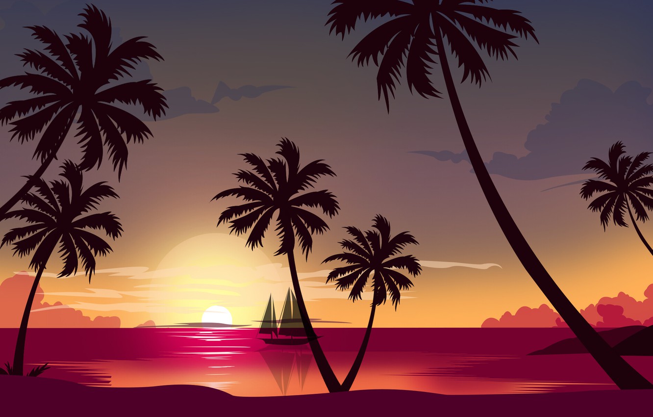 80S Palm Trees Wallpapers