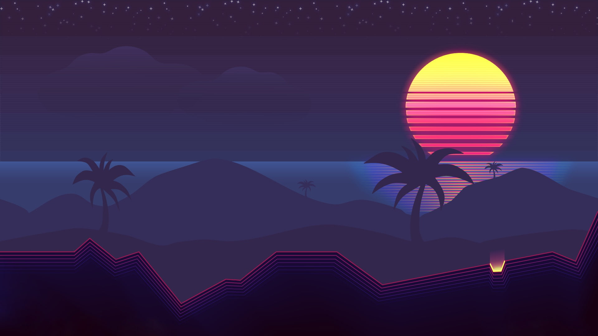 80S Palm Trees Wallpapers