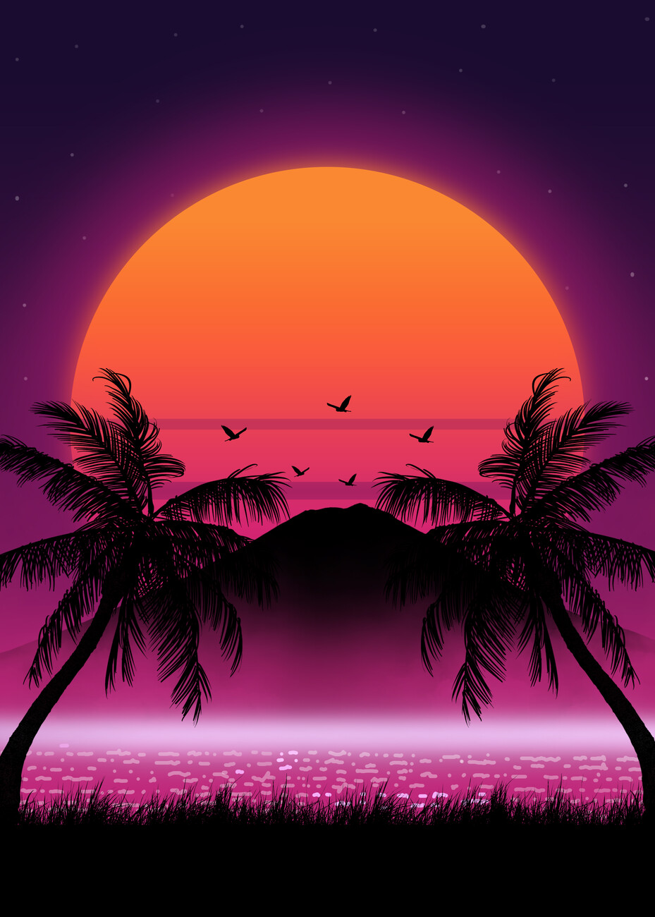 80S Palm Trees Wallpapers