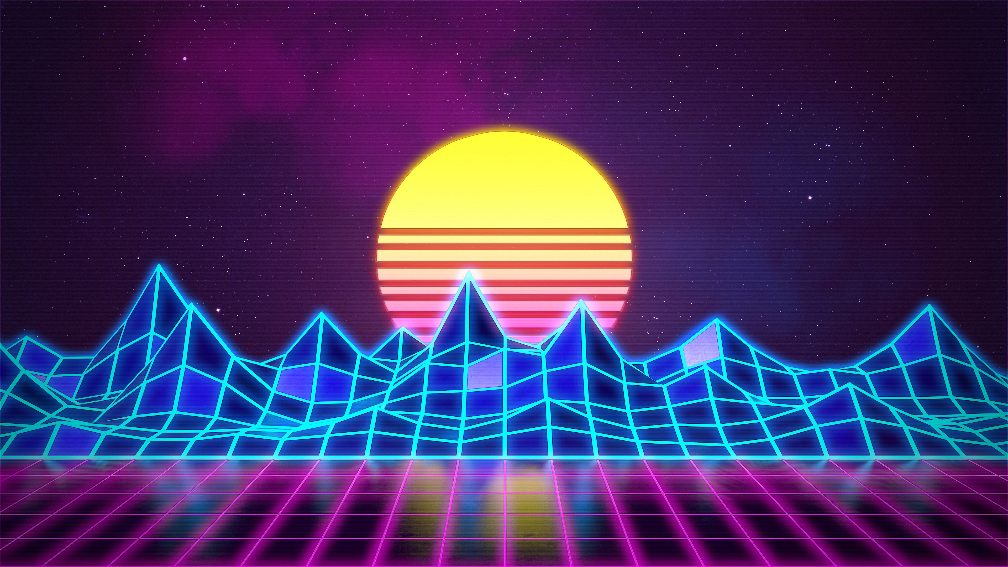 80S Retrowave 4KWallpapers