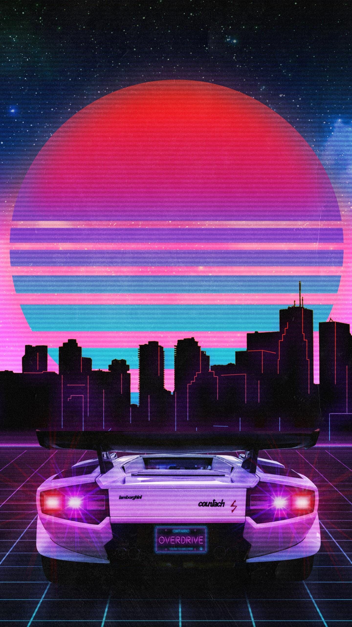 80S Synthwave Retro IphoneWallpapers