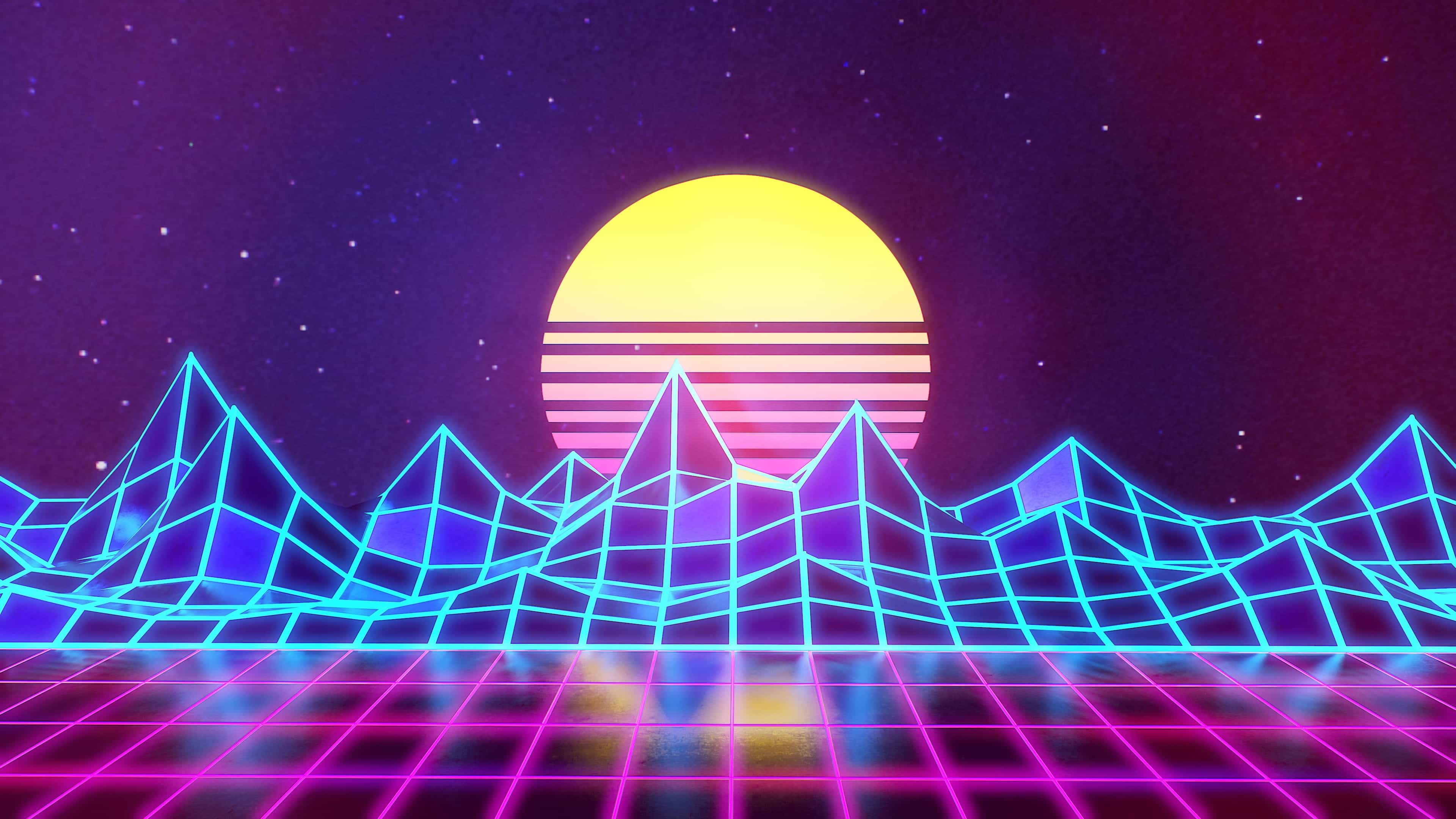 90S Neon DesktopWallpapers