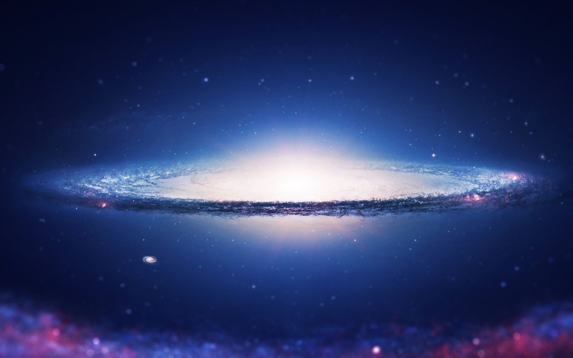 1920 X 1200 Pink And Blue Galaxy Wallpapers