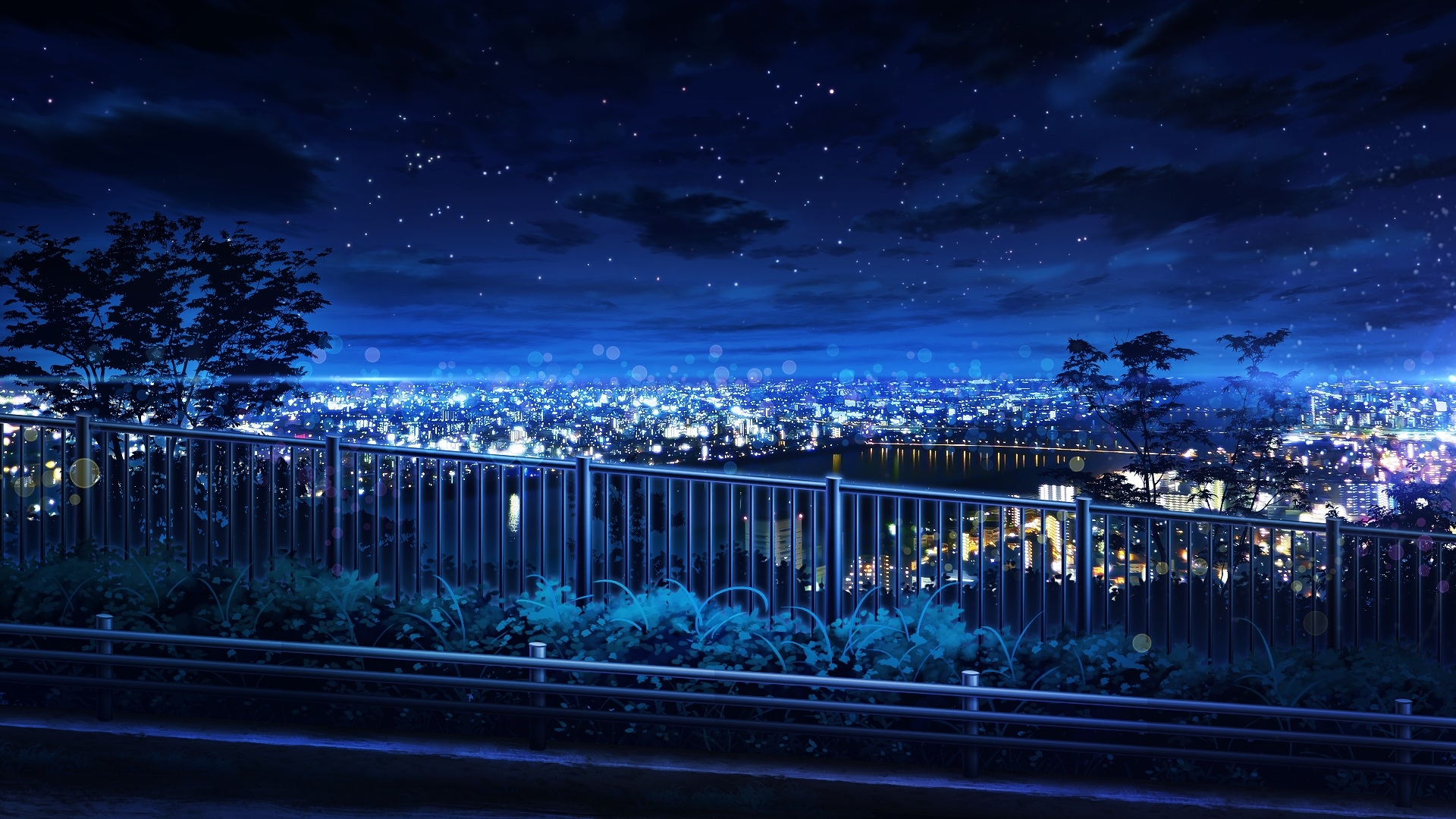 1920X1080 Anime Night Sky Wallpapers