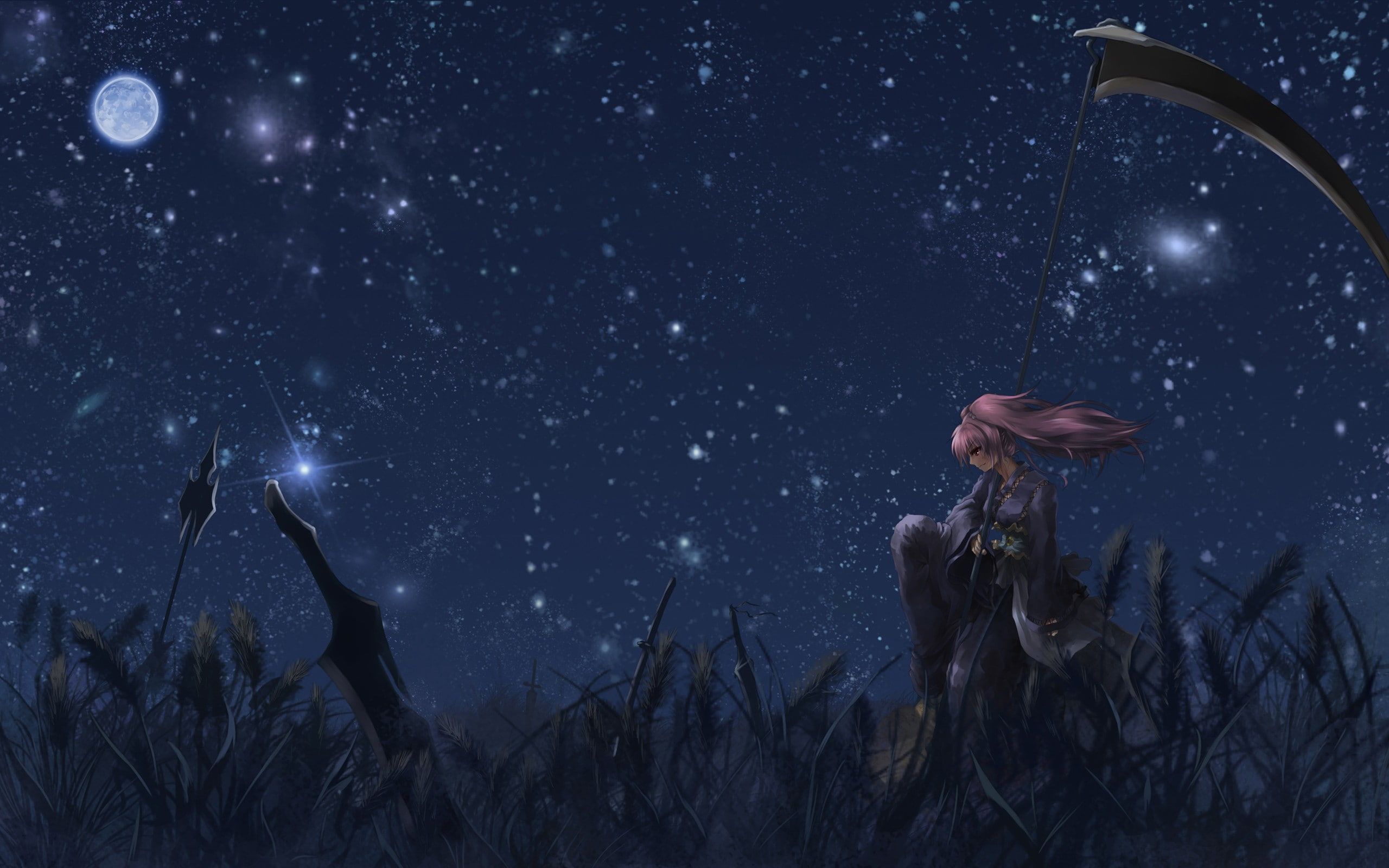 1920X1080 Anime Night Sky Wallpapers