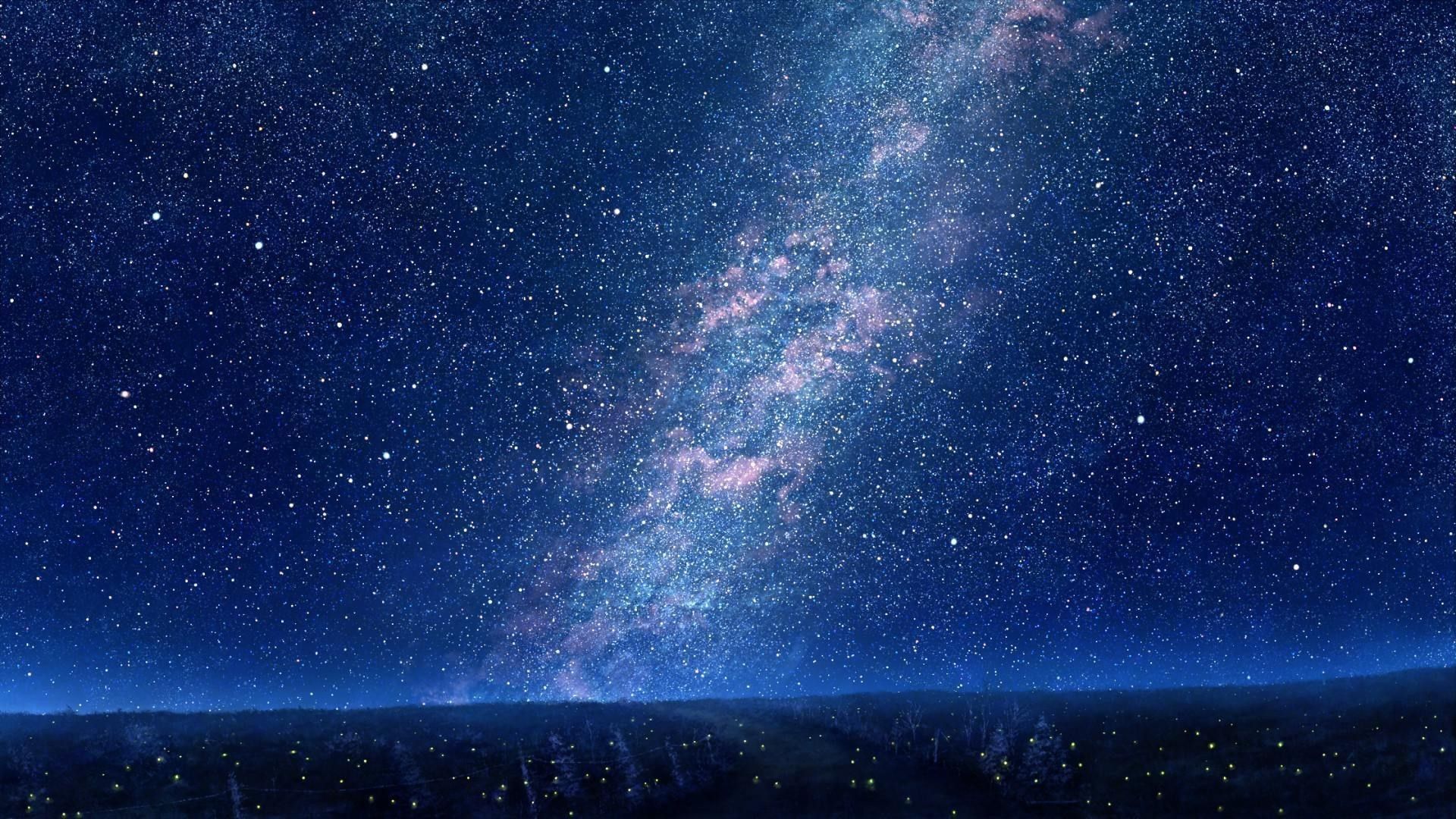 1920X1080 Anime Night Sky Wallpapers