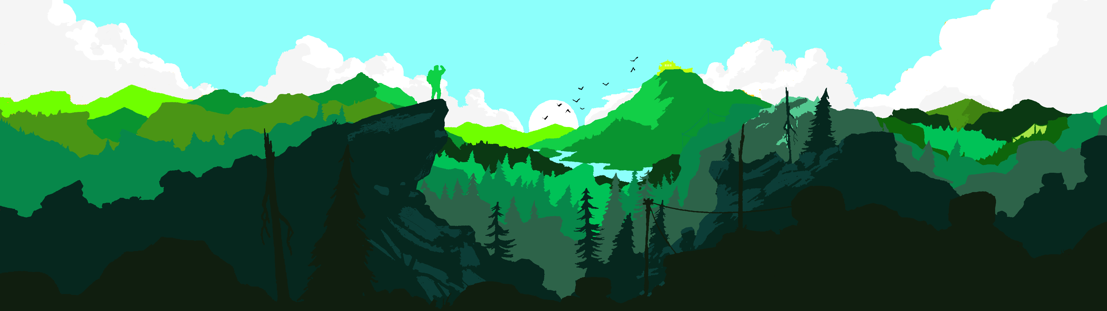 3840X1080 Firewatch Wallpapers