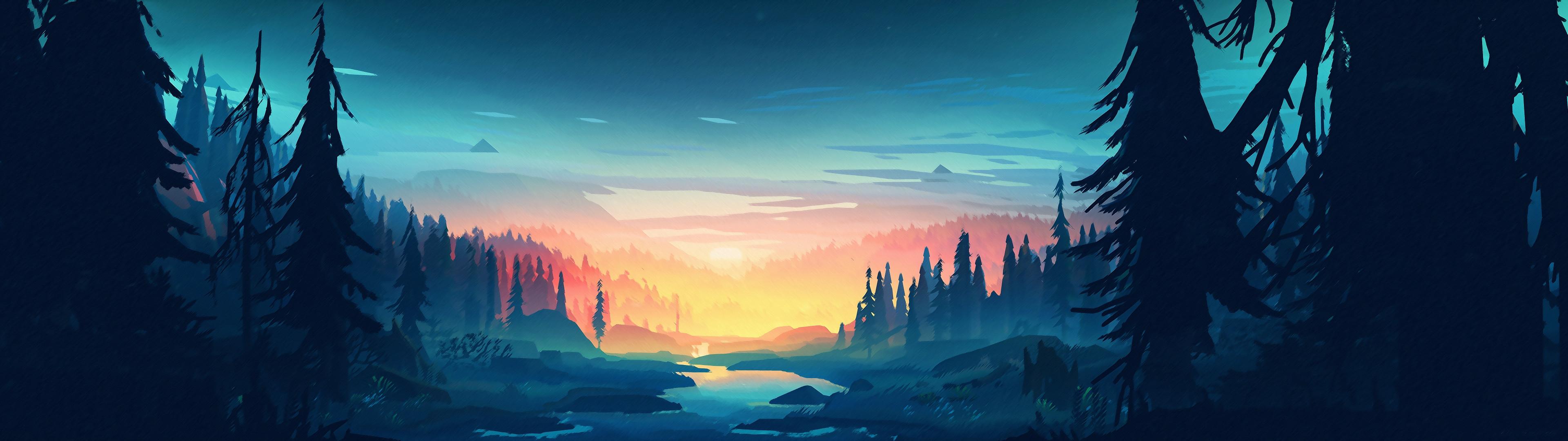 3840X1080 Firewatch Wallpapers