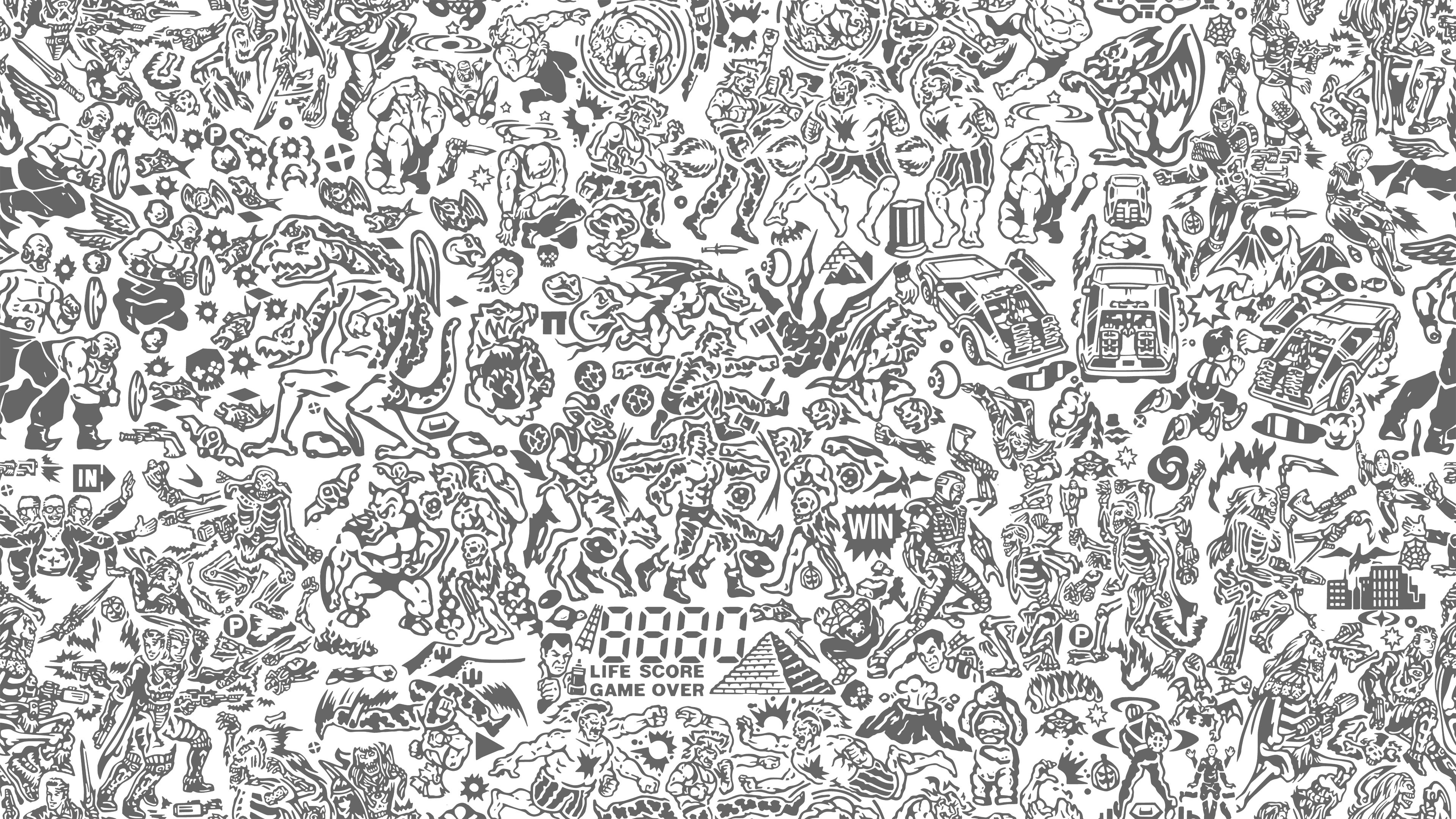 4K Doodle Wallpapers