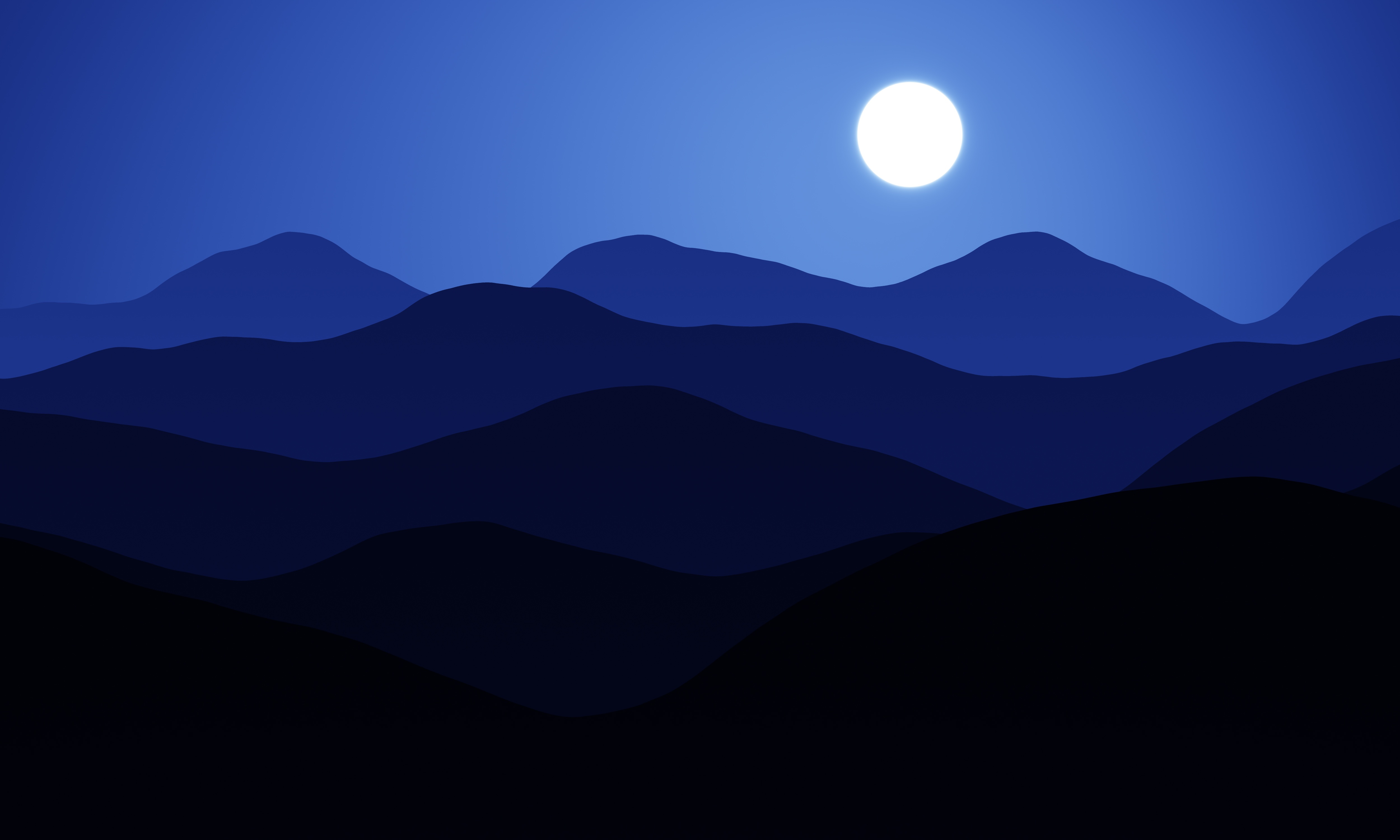 4K Minimalist Blue Wallpapers