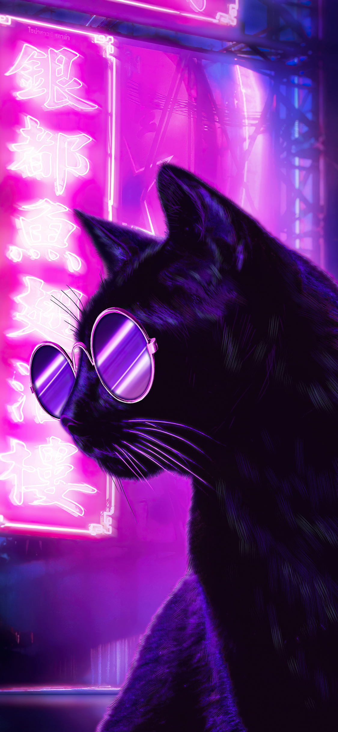 4K Neon Purple Wallpapers