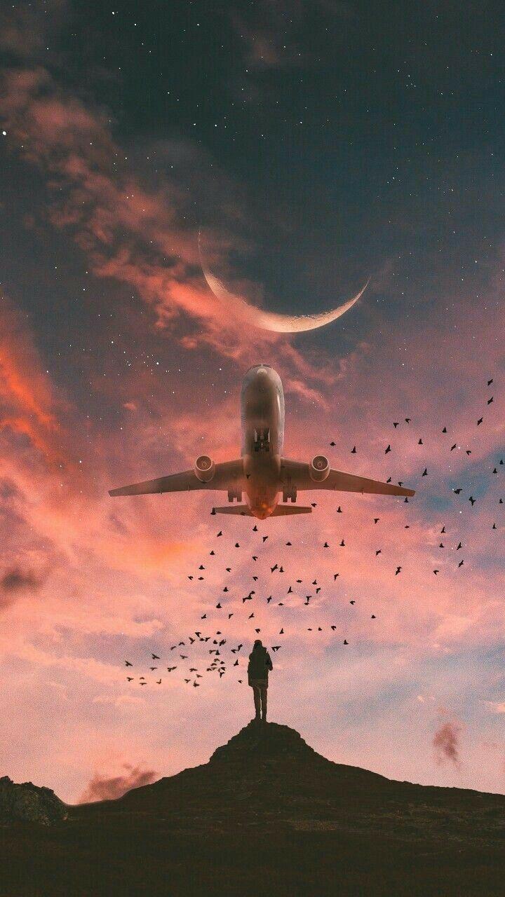 Airplane Sunset Wallpapers