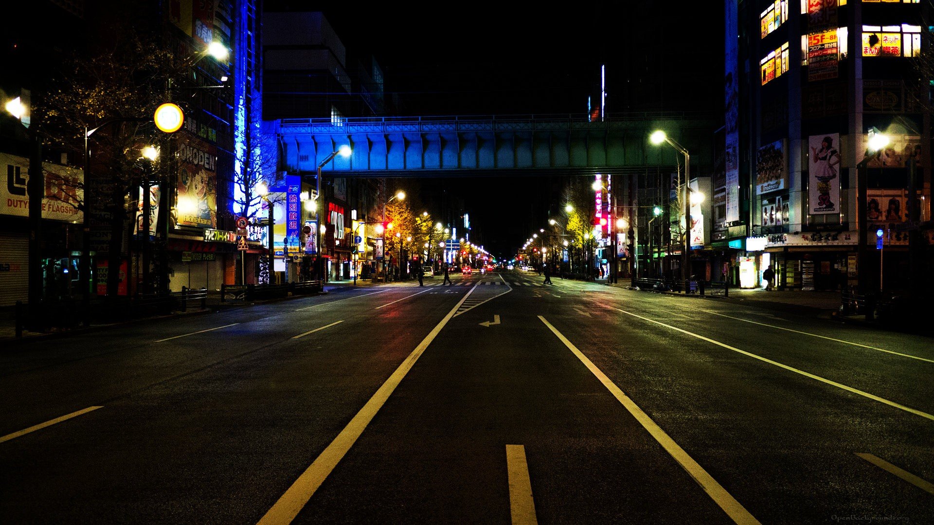 Akihabara At Night Wallpapers