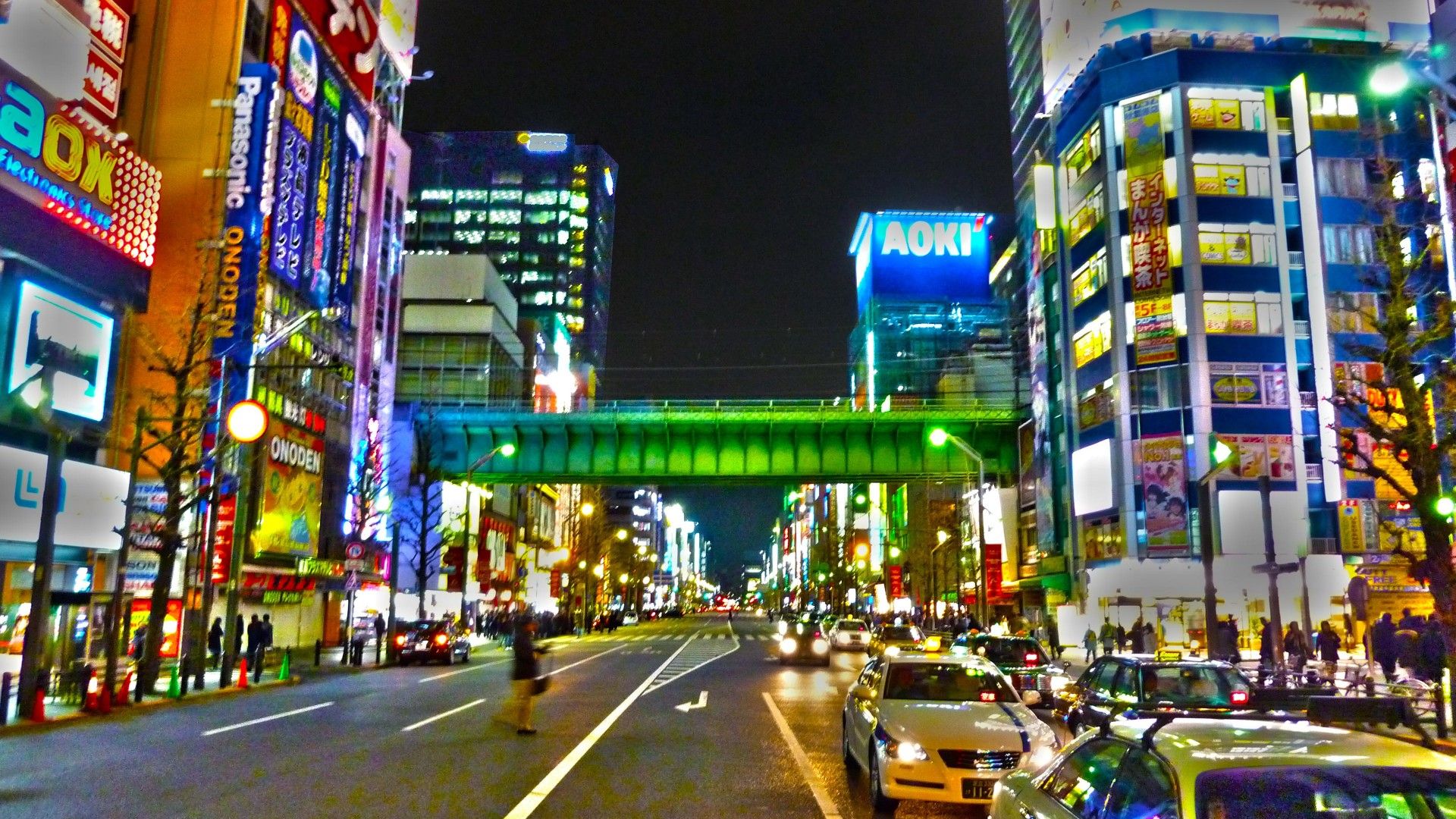 Akihabara At Night Wallpapers