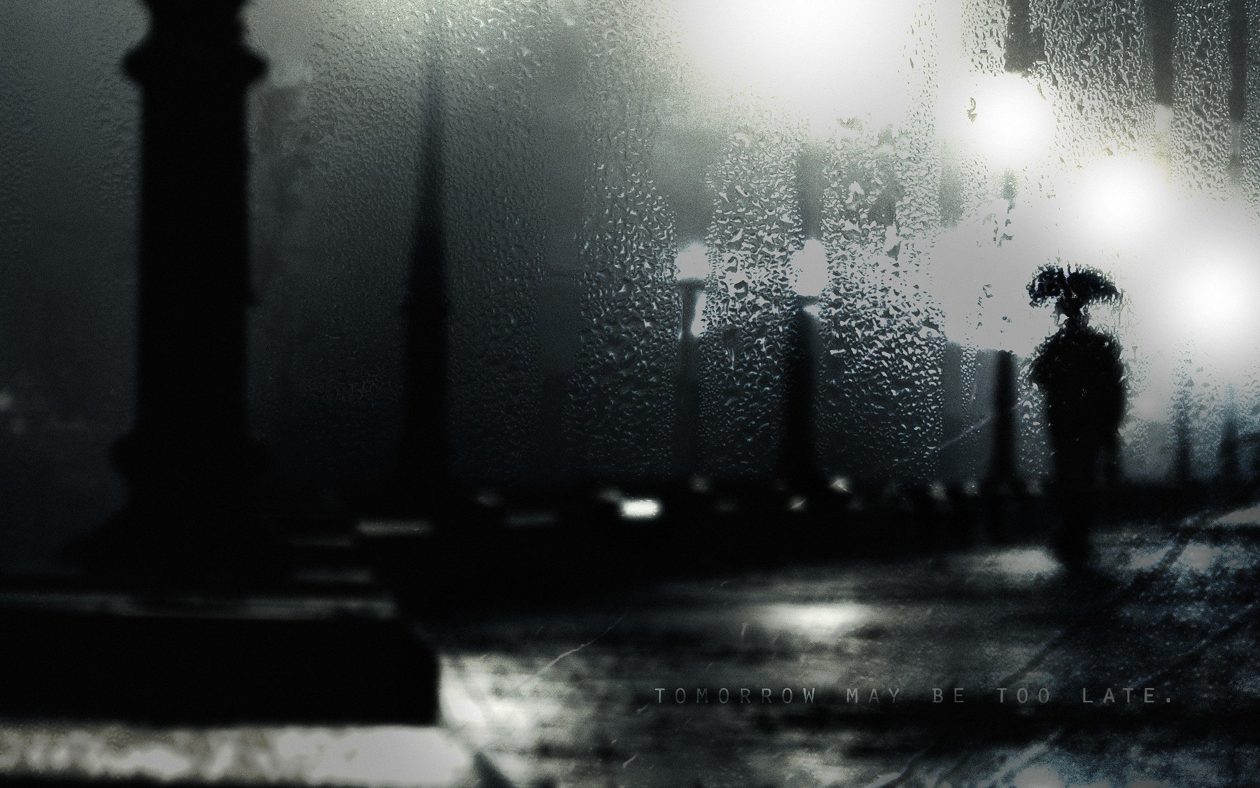 Alone Rain Wallpapers