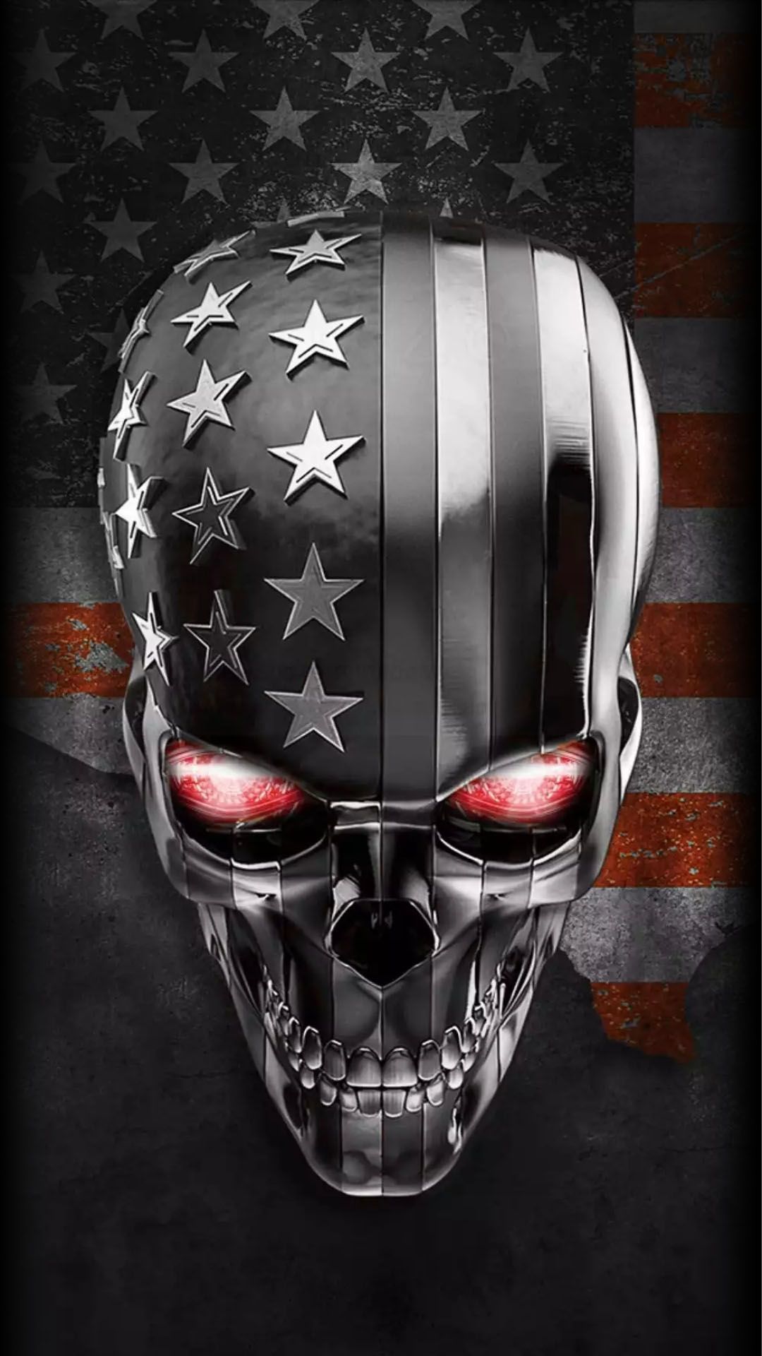 American Flag Skull Wallpapers