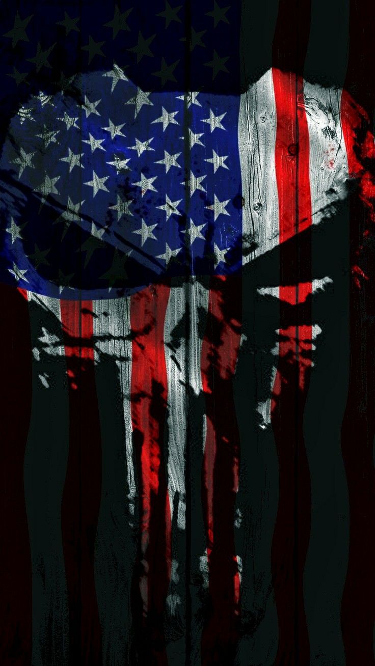 American Flag Skull Wallpapers