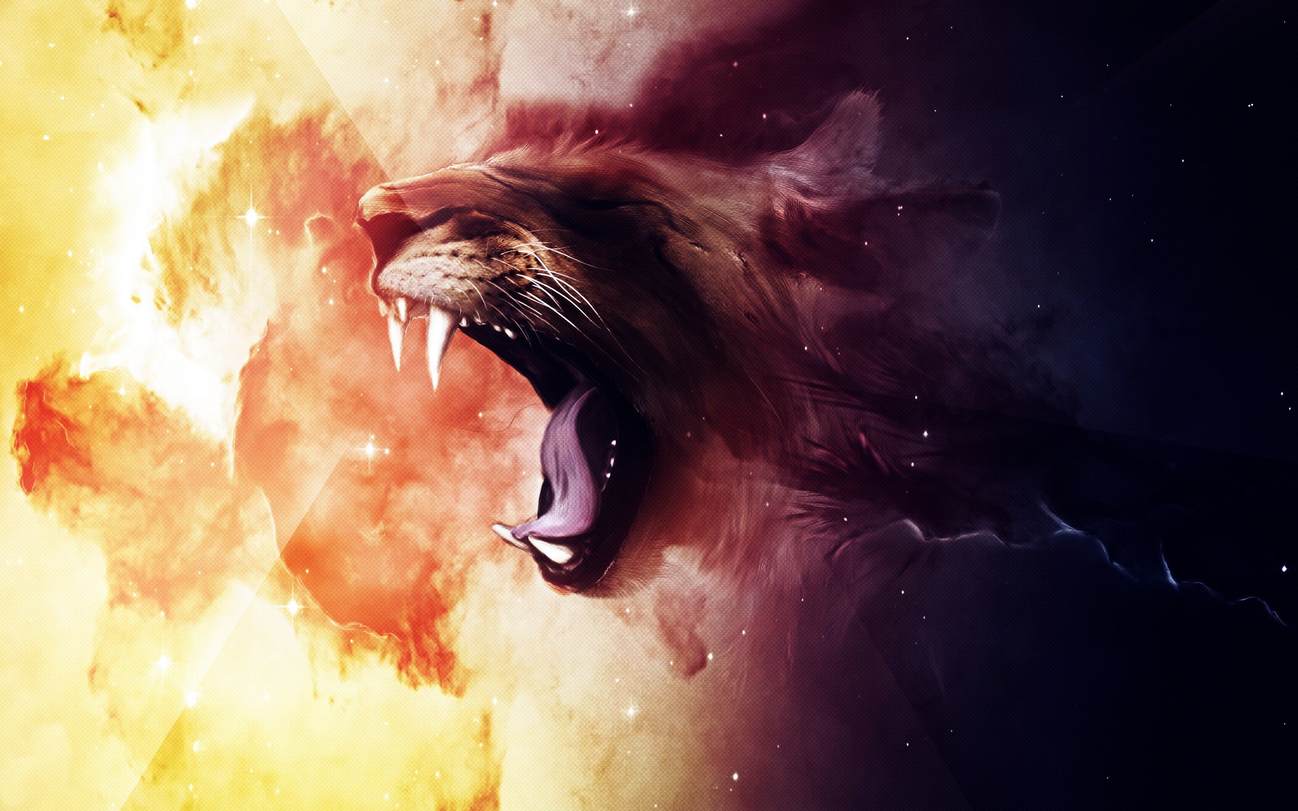 Angry Lion Art Wallpapers