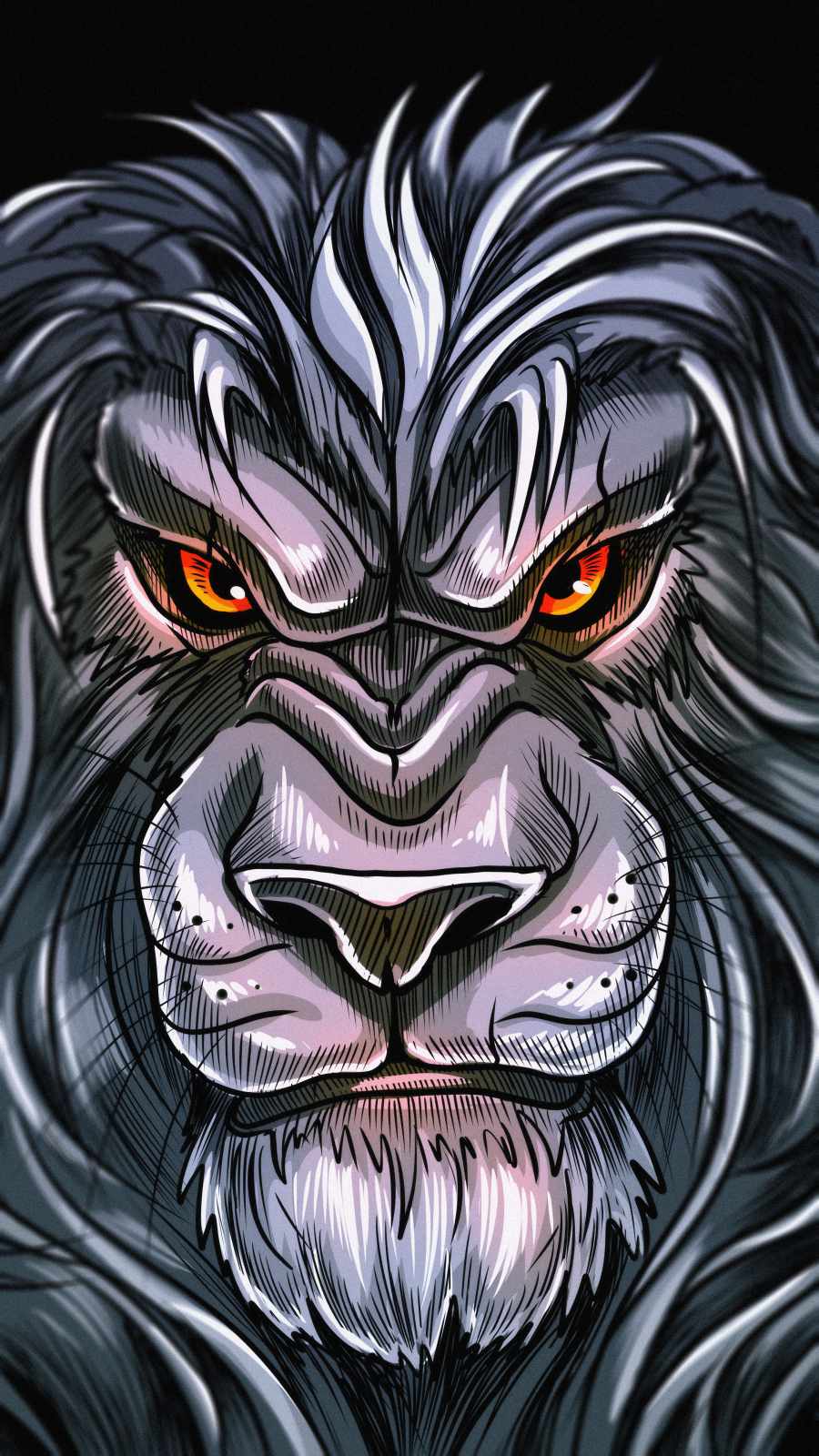 Angry Lion Art Wallpapers