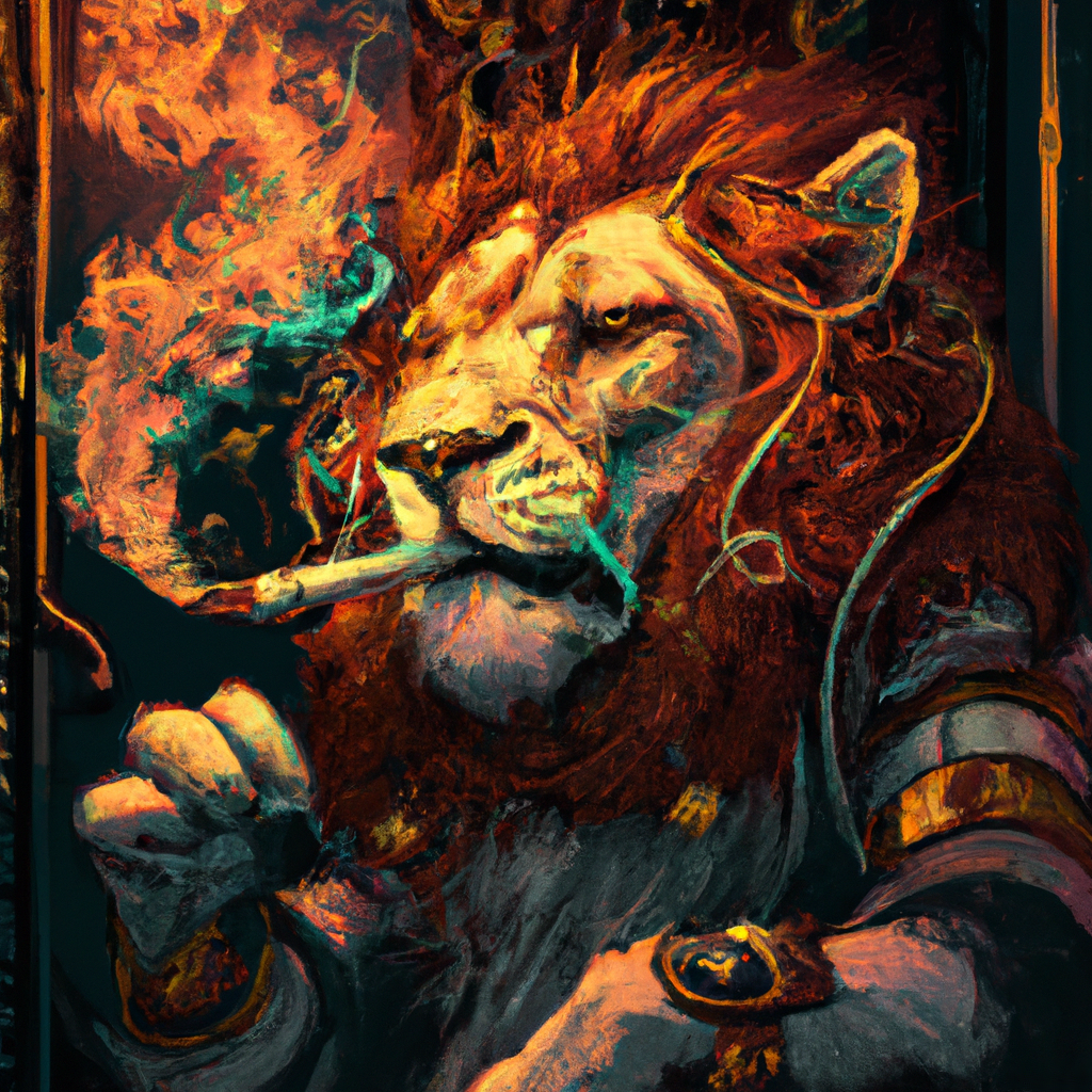 Angry Lion Art Wallpapers