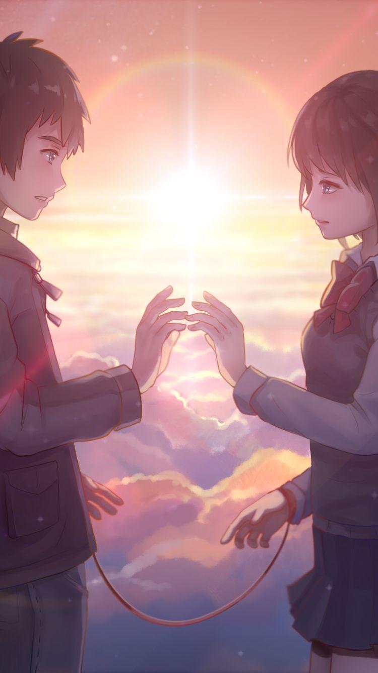 Animated Couple Holding Hands Wallpapers