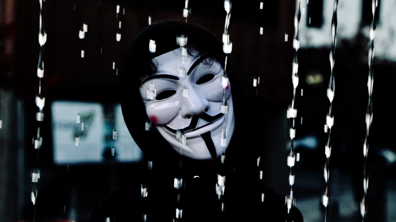 Anonymous 1366X768 Wallpapers