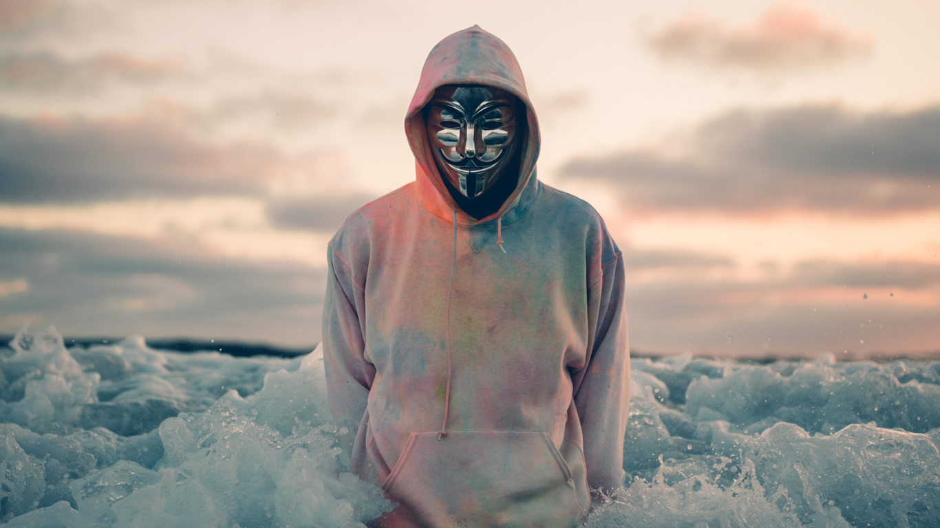 Anonymous 1366X768 Wallpapers