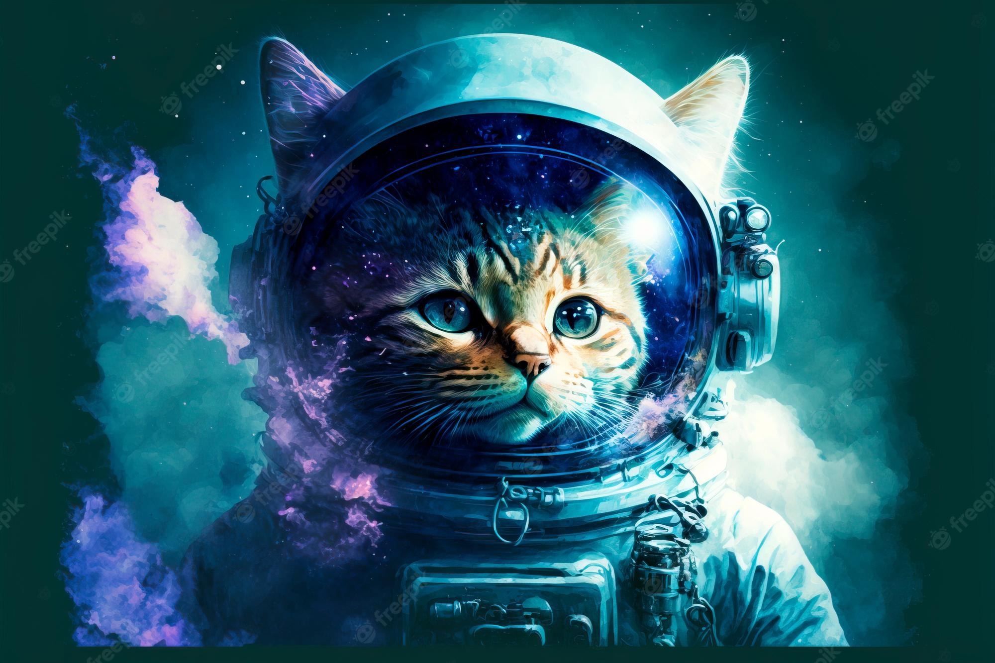 Astronaut Cat Wallpapers