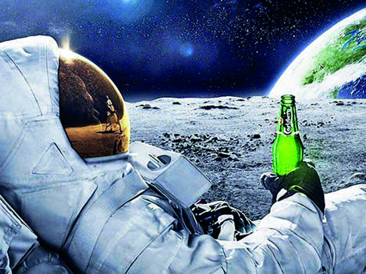 Astronaut Drinking Beer Iphone Wallpapers