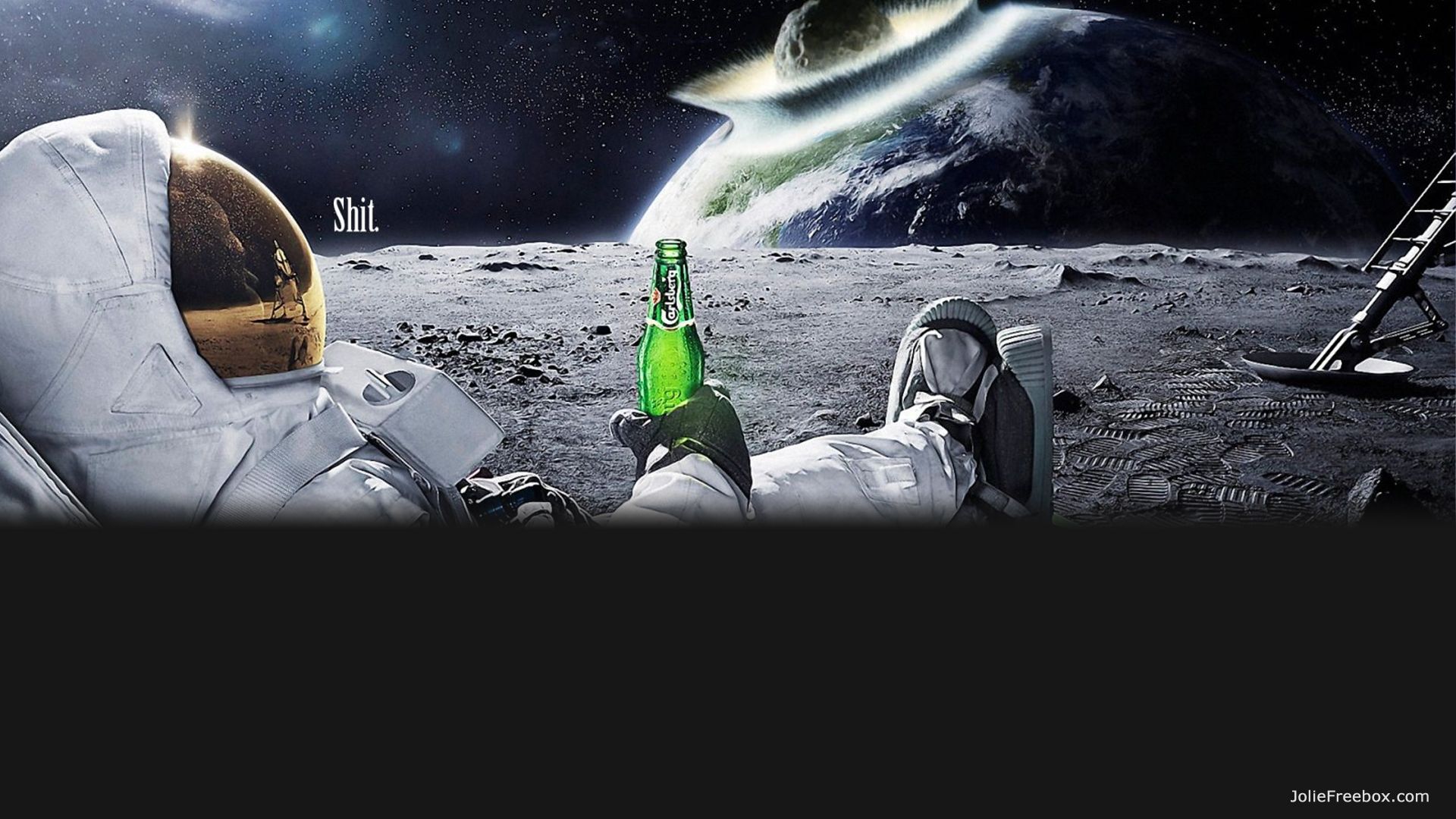 Astronaut Drinking Beer Iphone Wallpapers