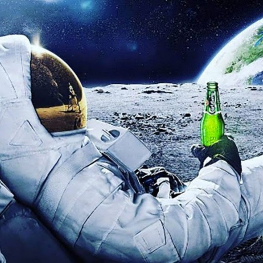 Astronaut Drinking Beer Iphone Wallpapers