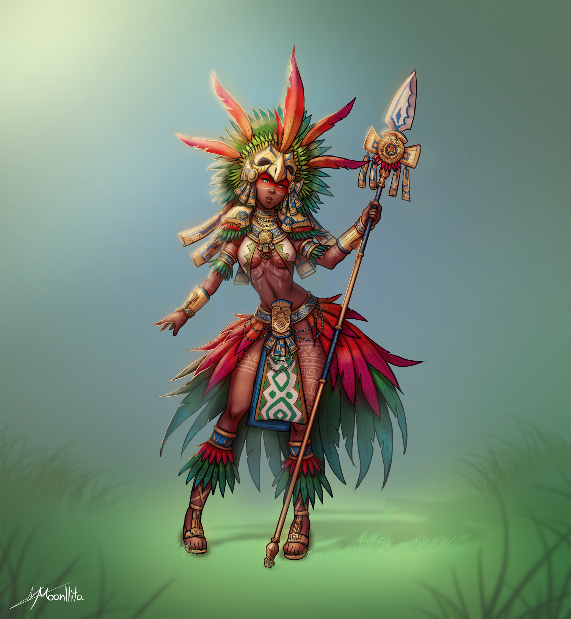 Aztec Woman Warrior Wallpapers