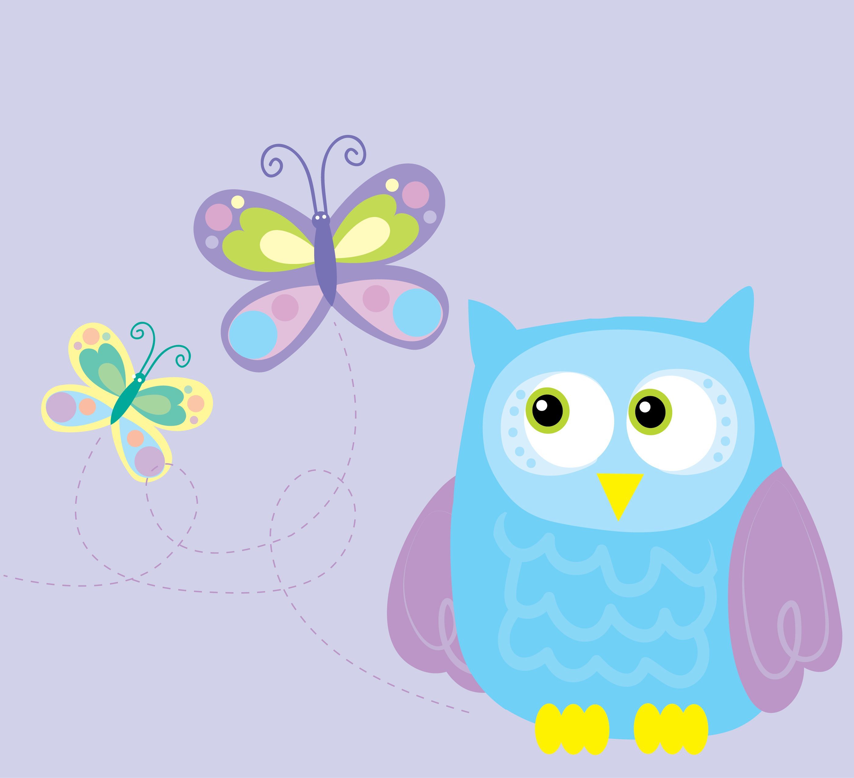 Baby Owls Cartoons Wallpapers