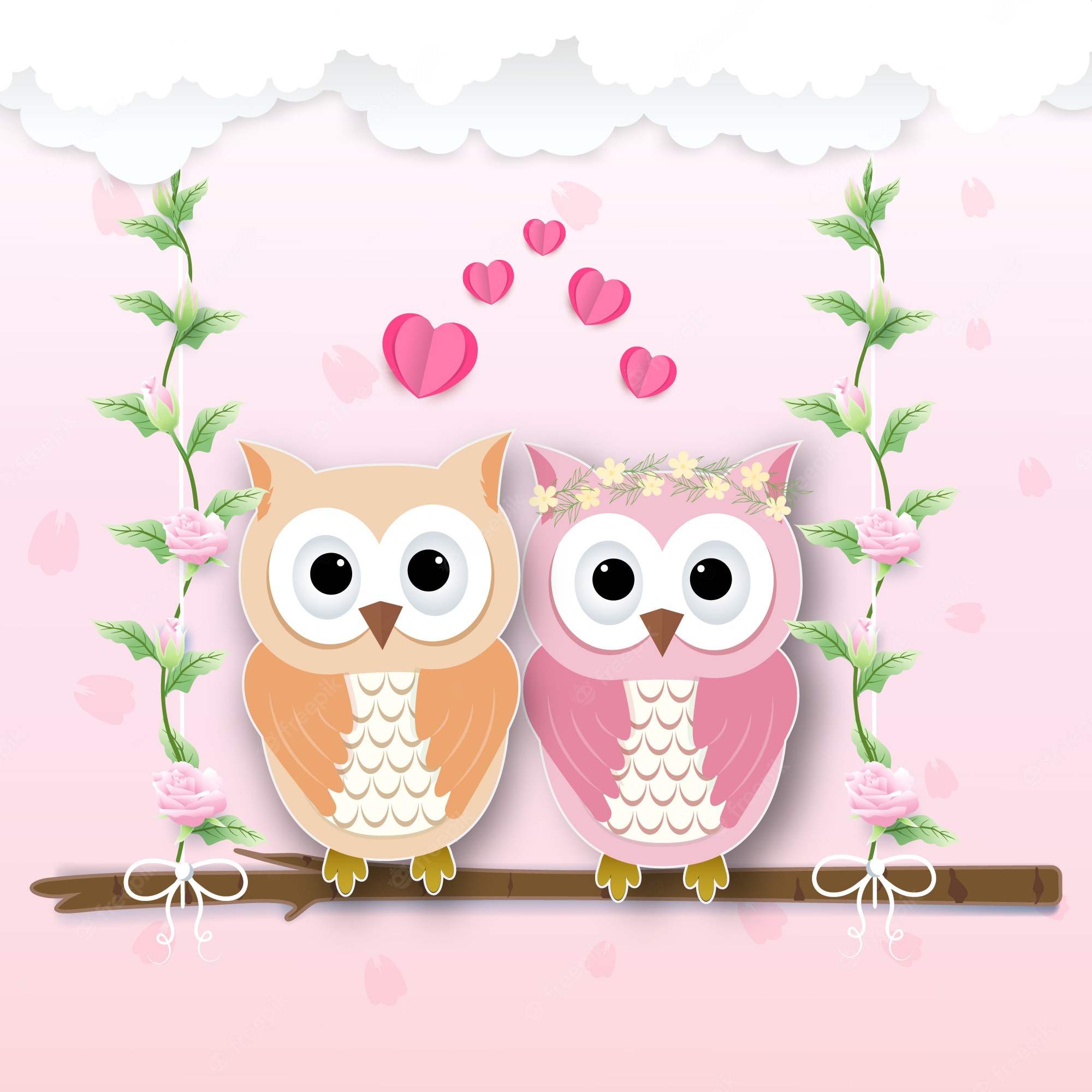 Baby Owls Cartoons Wallpapers