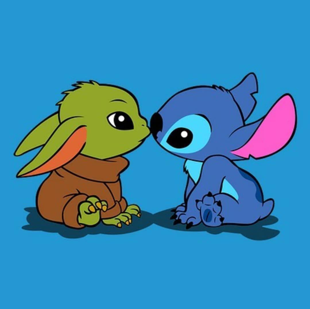 Baby Yoda And Stitch Wallpapers