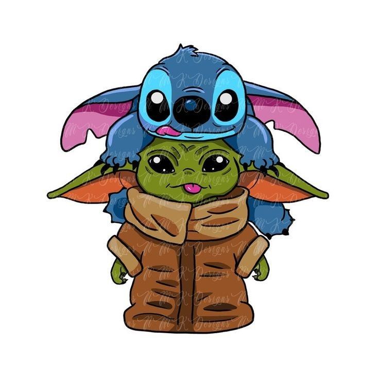 Baby Yoda And Stitch Wallpapers