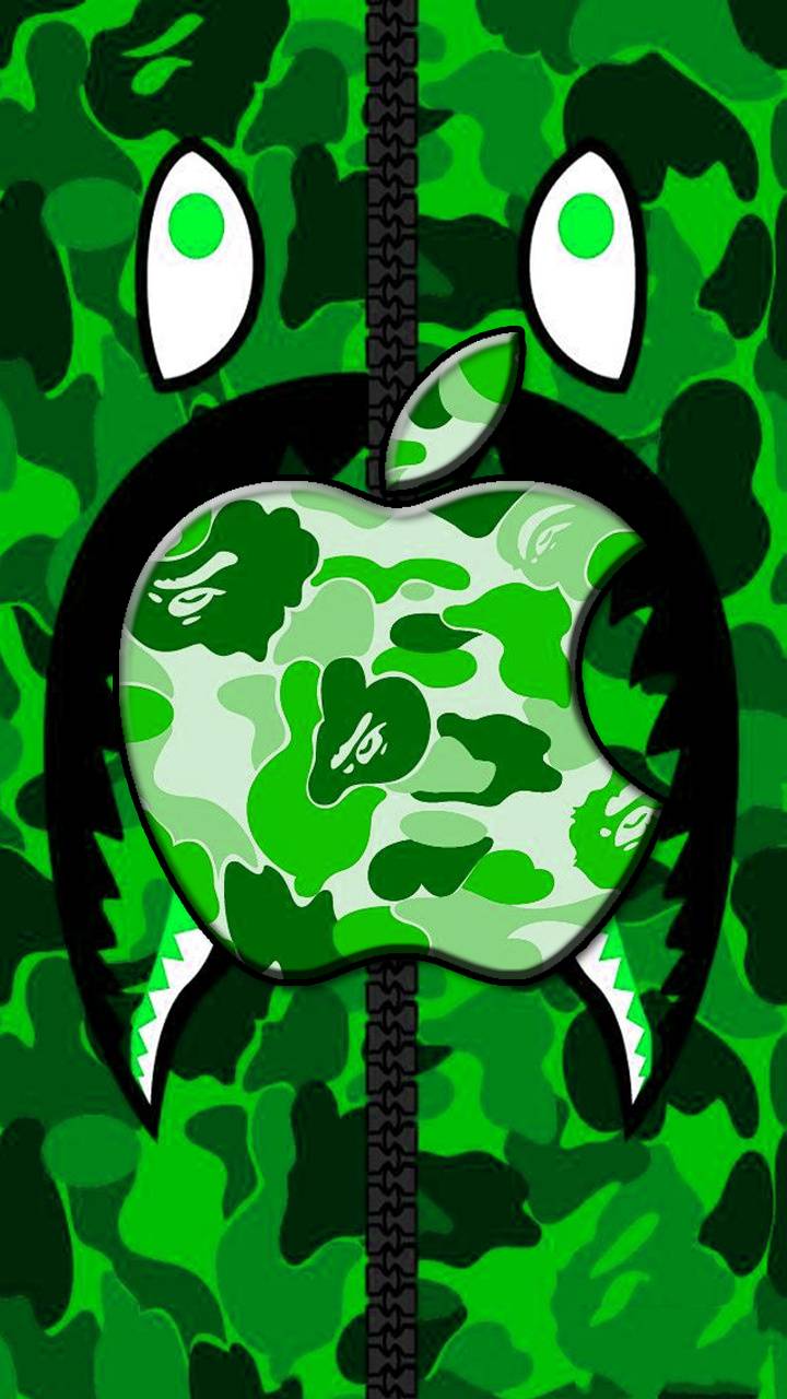 Bape Green Camo Wallpapers