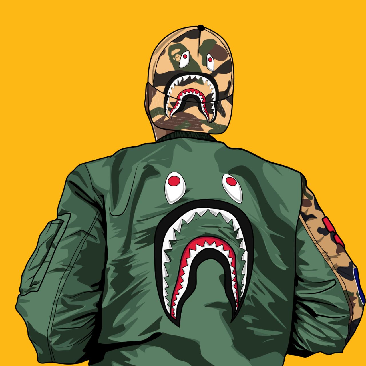 Bape Hoodie Cartoon Wallpapers