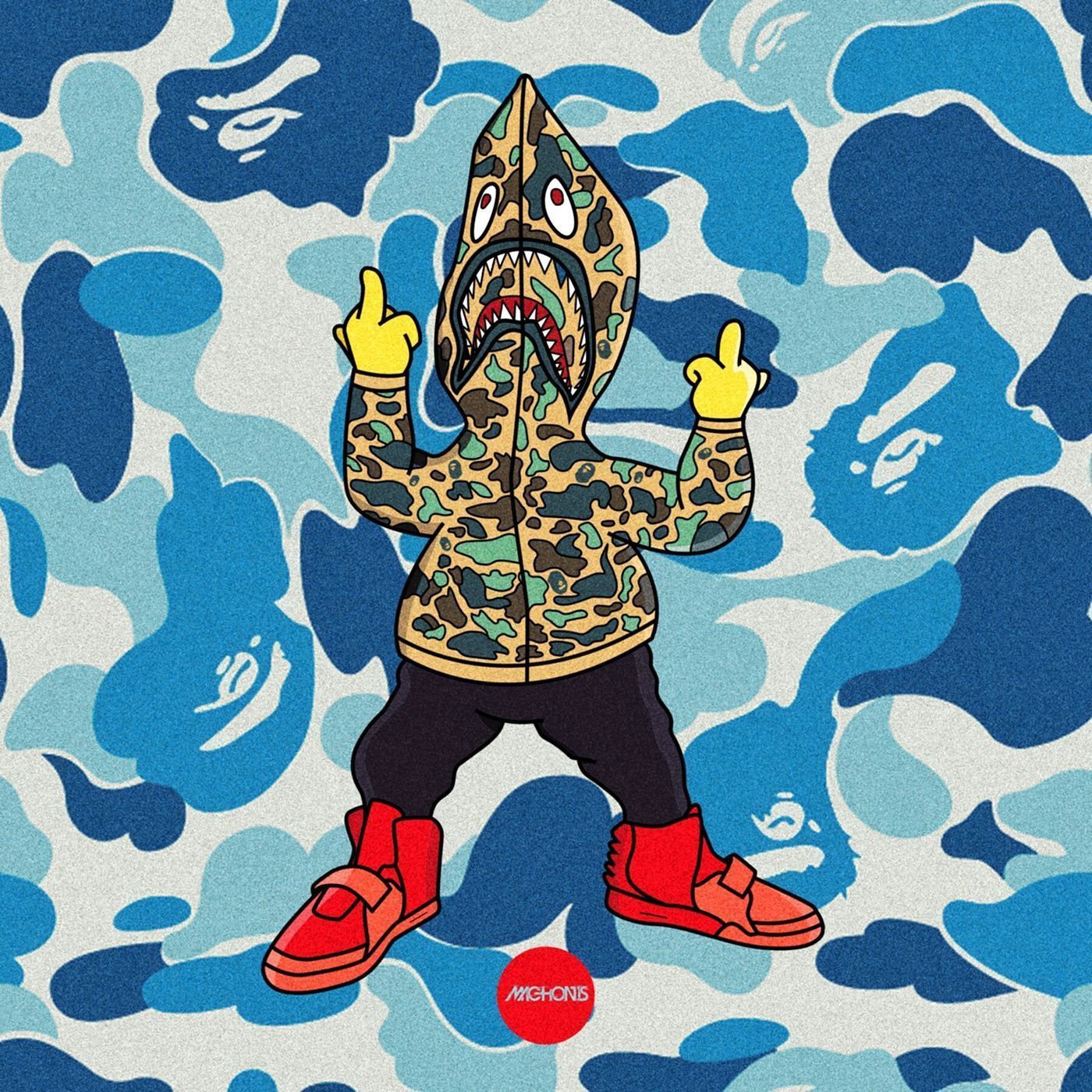 Bape Supreme Logo Wallpapers