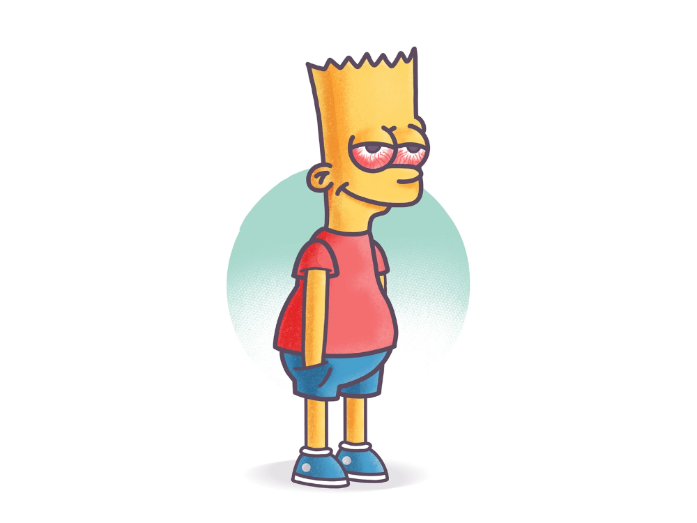 Bart Simpson Stoned Wallpapers