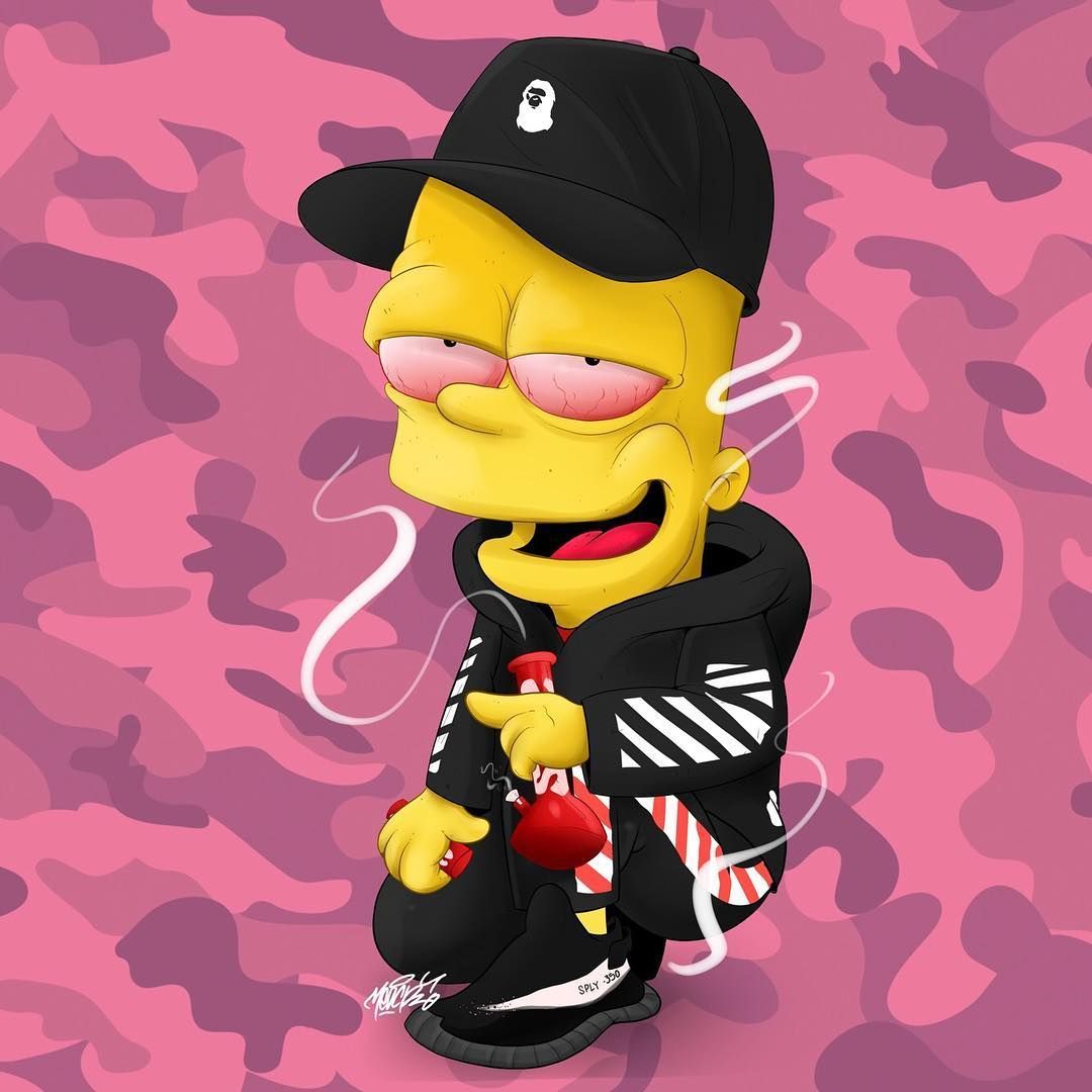 Bart Simpson Stoned Wallpapers