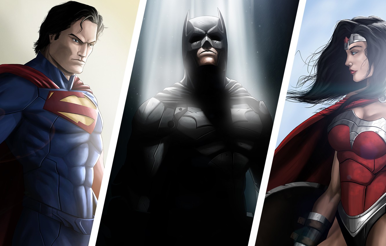 Batman Superman Wonder Woman Wallpapers