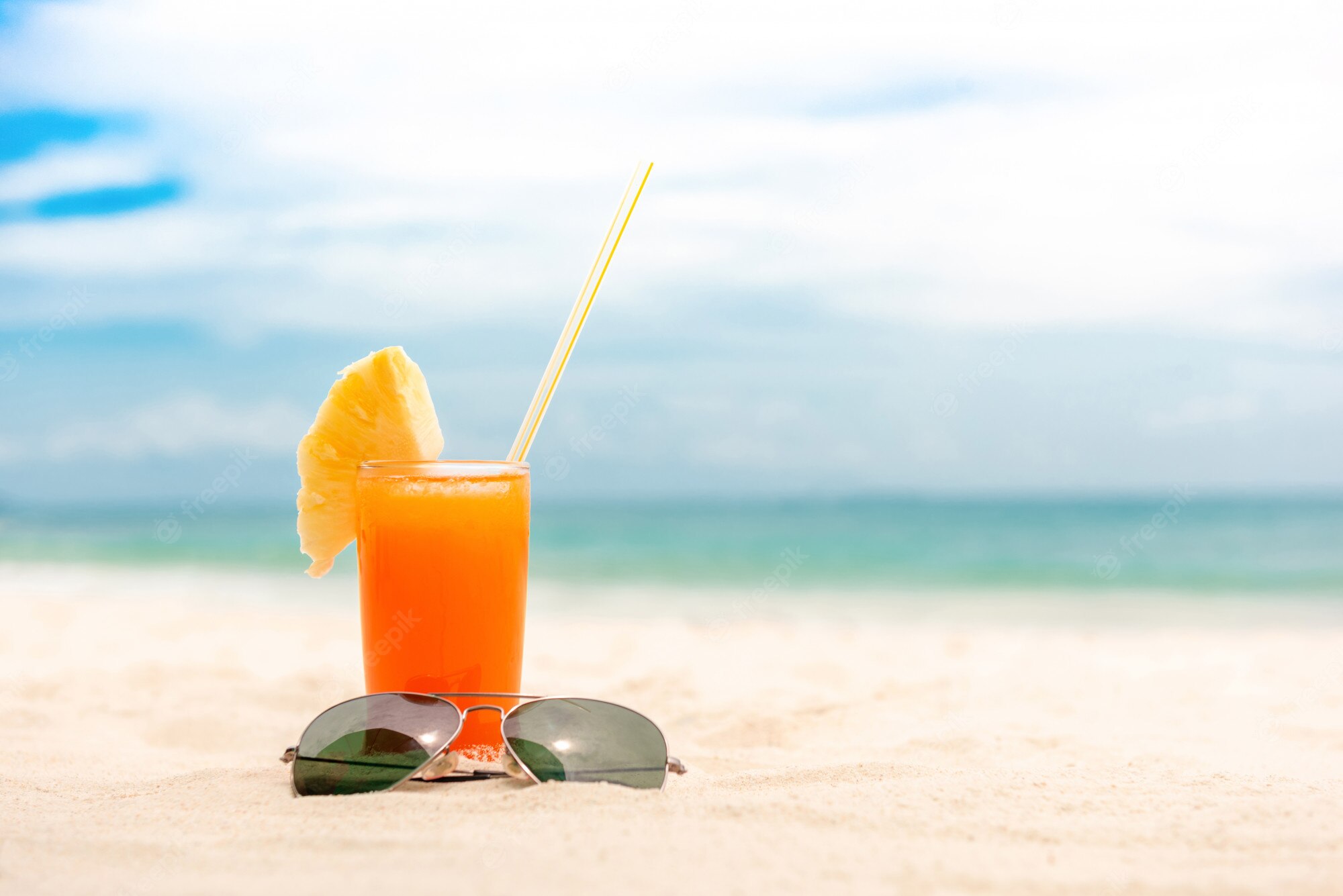 Beach Summer Beach Tropical Drinks Wallpapers