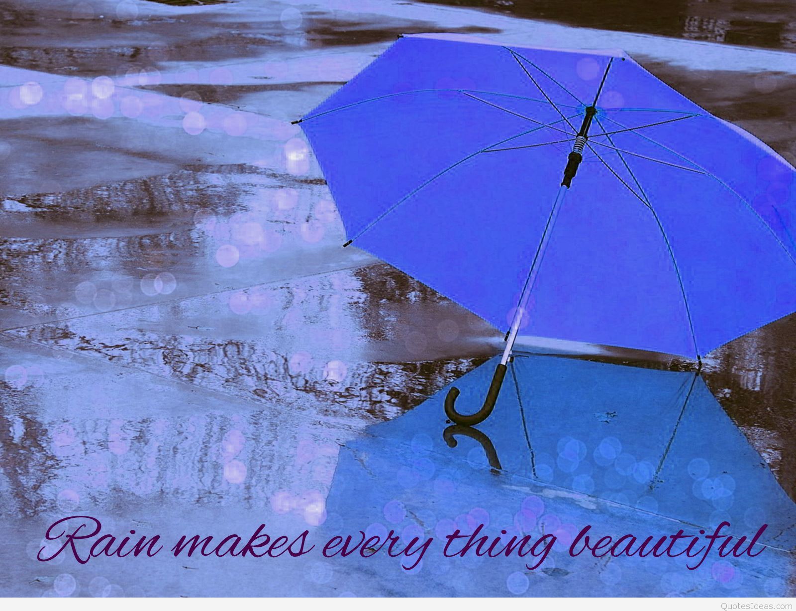 Beautiful Rain Drops With Quotes Wallpapers